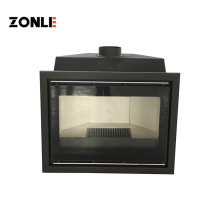 Insert 16KW Black Carbon Steel Door Big Wood Burner Fireplace